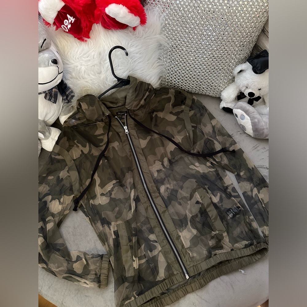 Camo see-through jacket